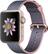 Front. Apple - Apple Watch Series 2 38mm Rose Gold Aluminum Case Light Pink/Midnight Blue Woven Nylon Band - Rose Gold Aluminum.