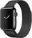 Front. Apple - Apple Watch Series 2 38mm Space Black Stainless Steel Case Space Black Milanese Loop Band - Space Black Stainless Steel.
