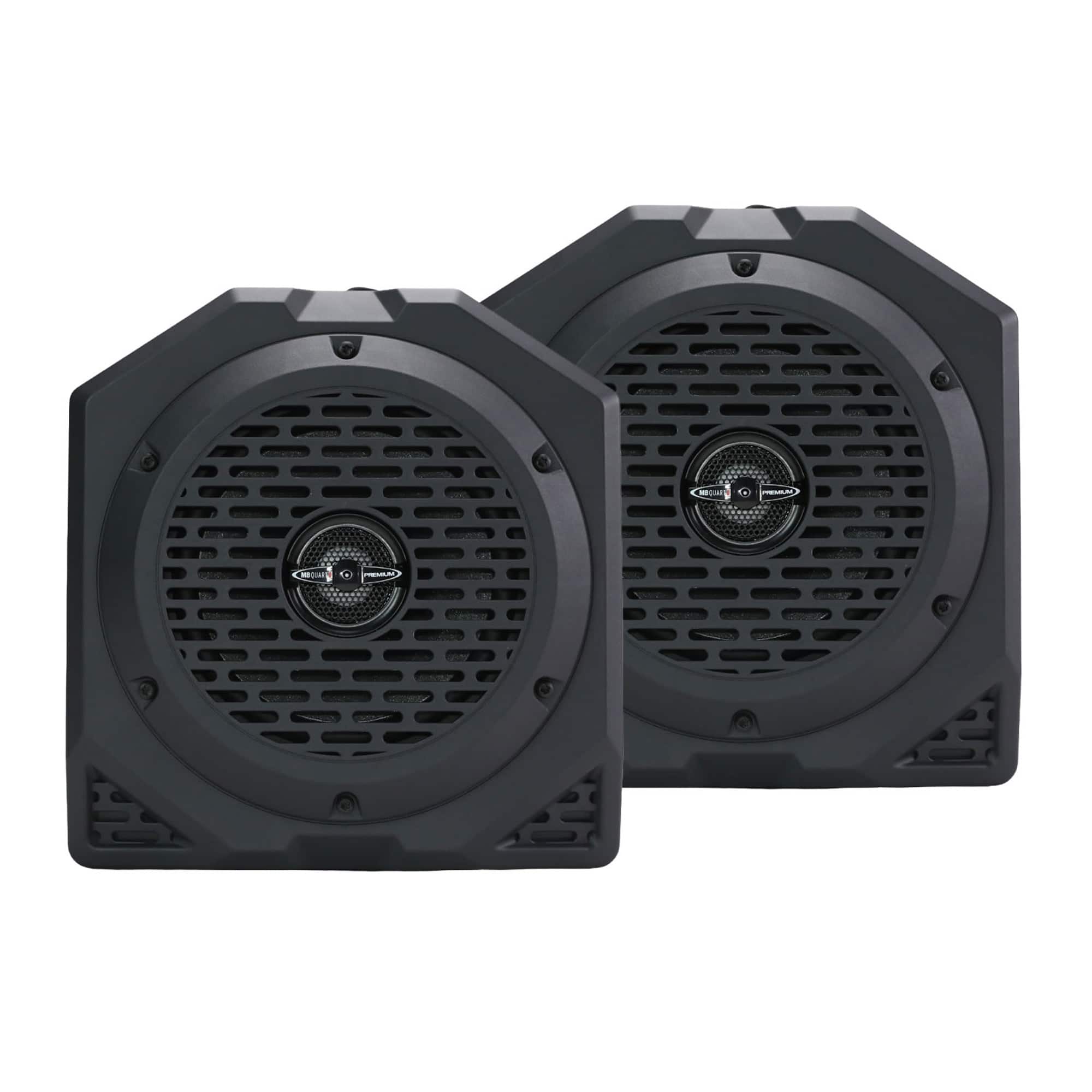 MB Quart - Rear Coaxial Speakers Upgrade for 21-24 Ford Bronco, 6.5" Speaker Pods - Black