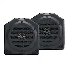Front. MB Quart - MB Quart Rear Coaxial Speakers Upgrade for 21-24 Ford Bronco, 6.5" Speaker Pods - Black.