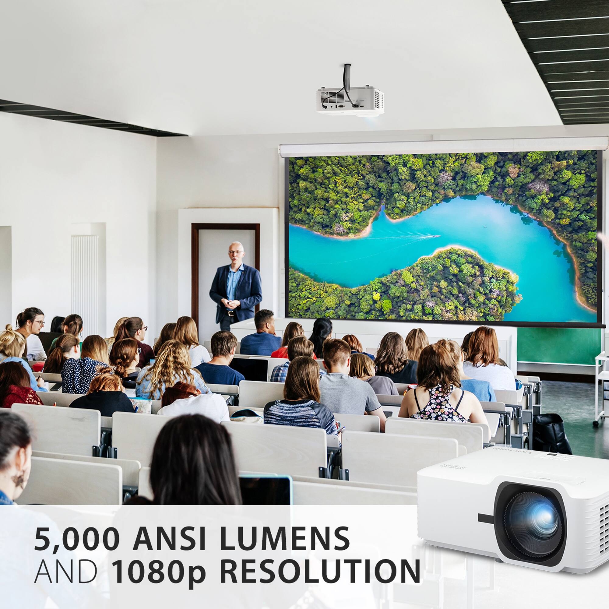 5,000 ANSI LUMENS AND 1080p RESOLUTION