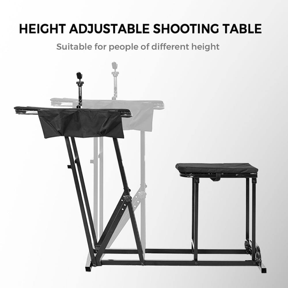 HEIGHT ADJUSTABLE SHOOTING TABLE  
Suitable for people of different height
