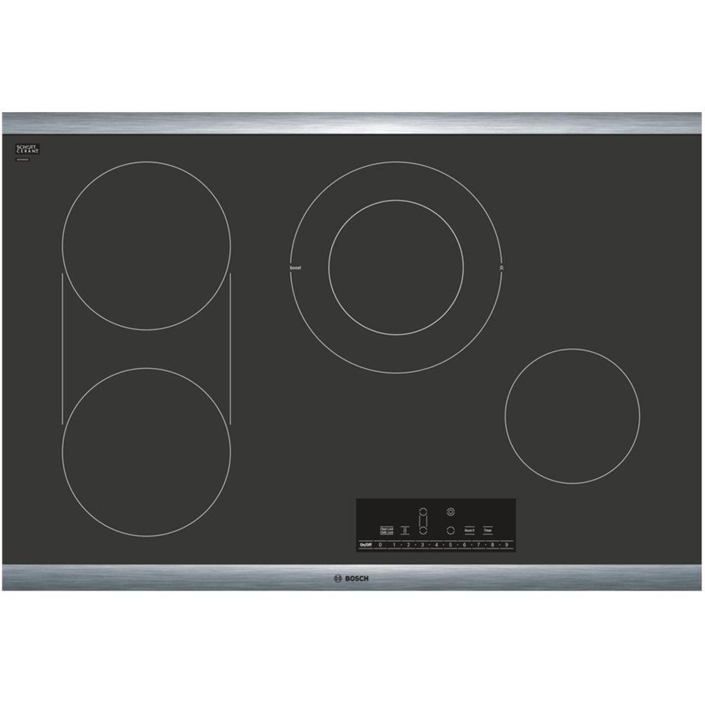 Bosch – 800 Series 30″ Electric Cooktop – Black/Silver