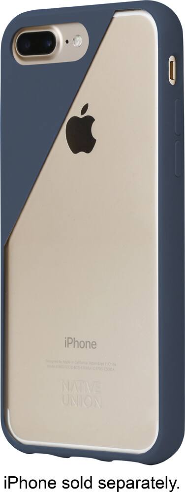 Front. Native Union - Clic Crystal Case for Apple® iPhone® 7 Plus - Marine.