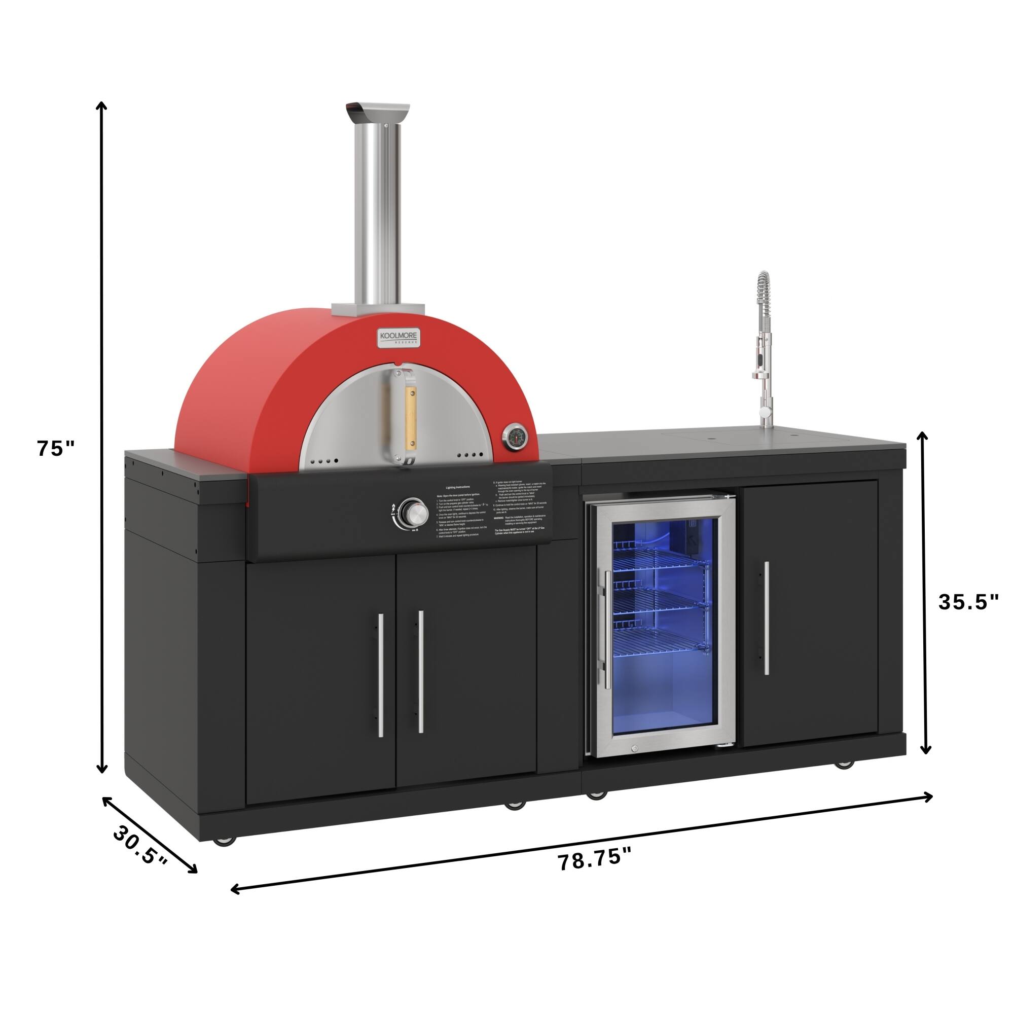 ROOUMORE  
75" x 35.5" x 30.5" x 78.75"
