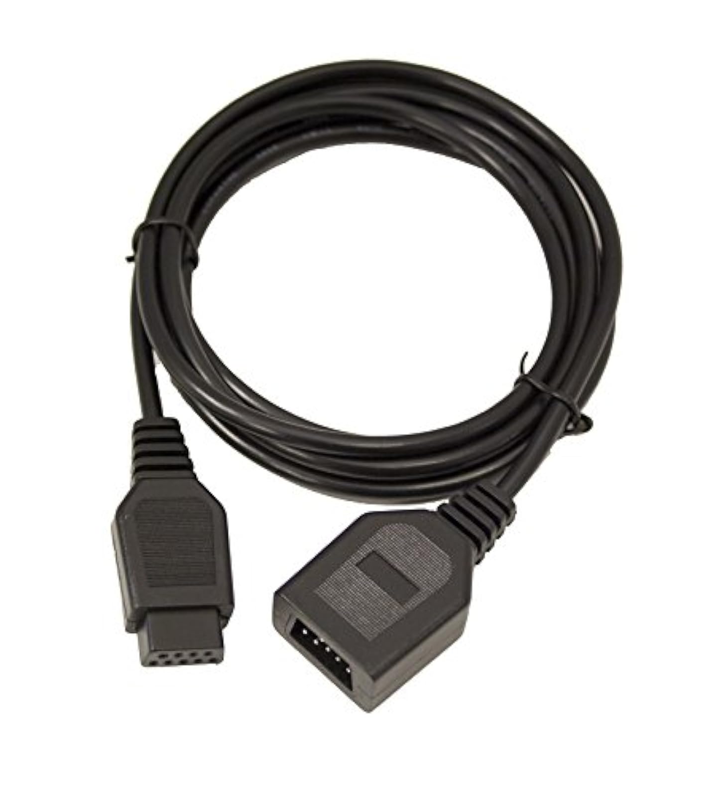 Front. Mars Devices - Sega Genesis Controller Extension Cord Cable 6 Feet - Black.