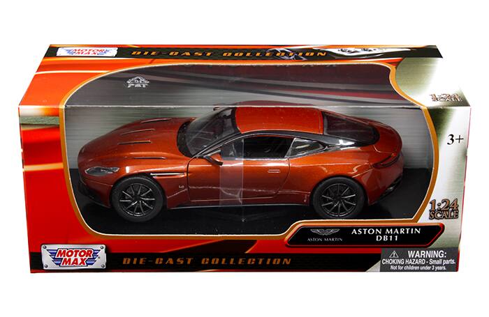 Aston Martin DB11 Copper Orange 1/24 Diecast Model Car by Motormax