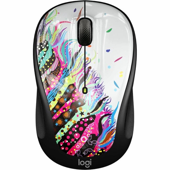 Logitech - M325S Wireless Mouse - Optical - Wireless - 32.81 ft - Radio Frequency - 2.40 GHz - USB - Wireless - Celebration Black
