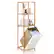 Alt View 19. Costway - Tilt-Out Laundry Hamper with 3-Tier Shelf Removable Liner Lightweight Design - Natural/White.