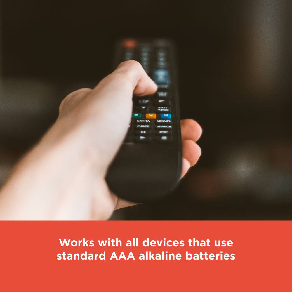 Works with all devices that use standard AAA alkaline batteries