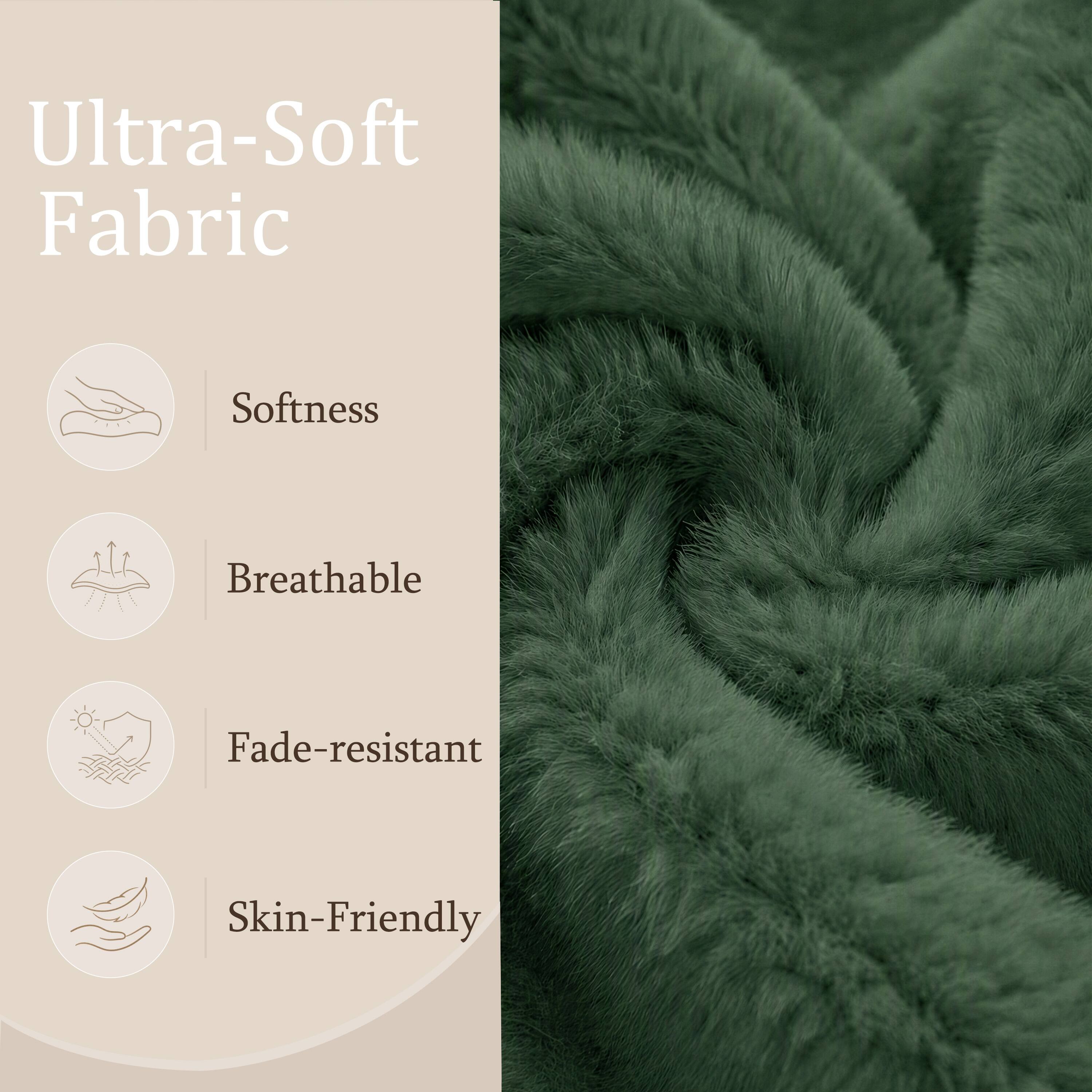 Ultra-Soft Fabric
- Softness
- Breathable
- Fade-resistant
- Skin-Friendly