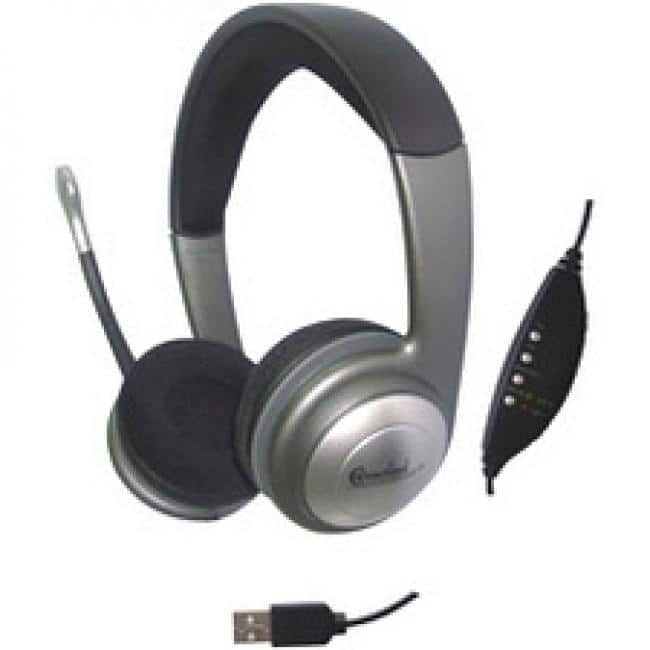 Syba - Multimedia Connectland Headset - Stereo - USB, Mini-phone (3.5mm) - Wired - 32 Ohm - 20 Hz to 20 kHz - Unknown