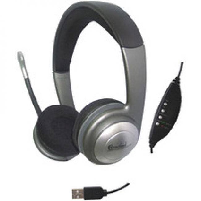 Front. Syba - SYBA Multimedia Connectland Headset - Stereo - USB, Mini-phone (3.5mm) - Wired - 32 Ohm - 20 Hz to 20 kHz - Unknown.