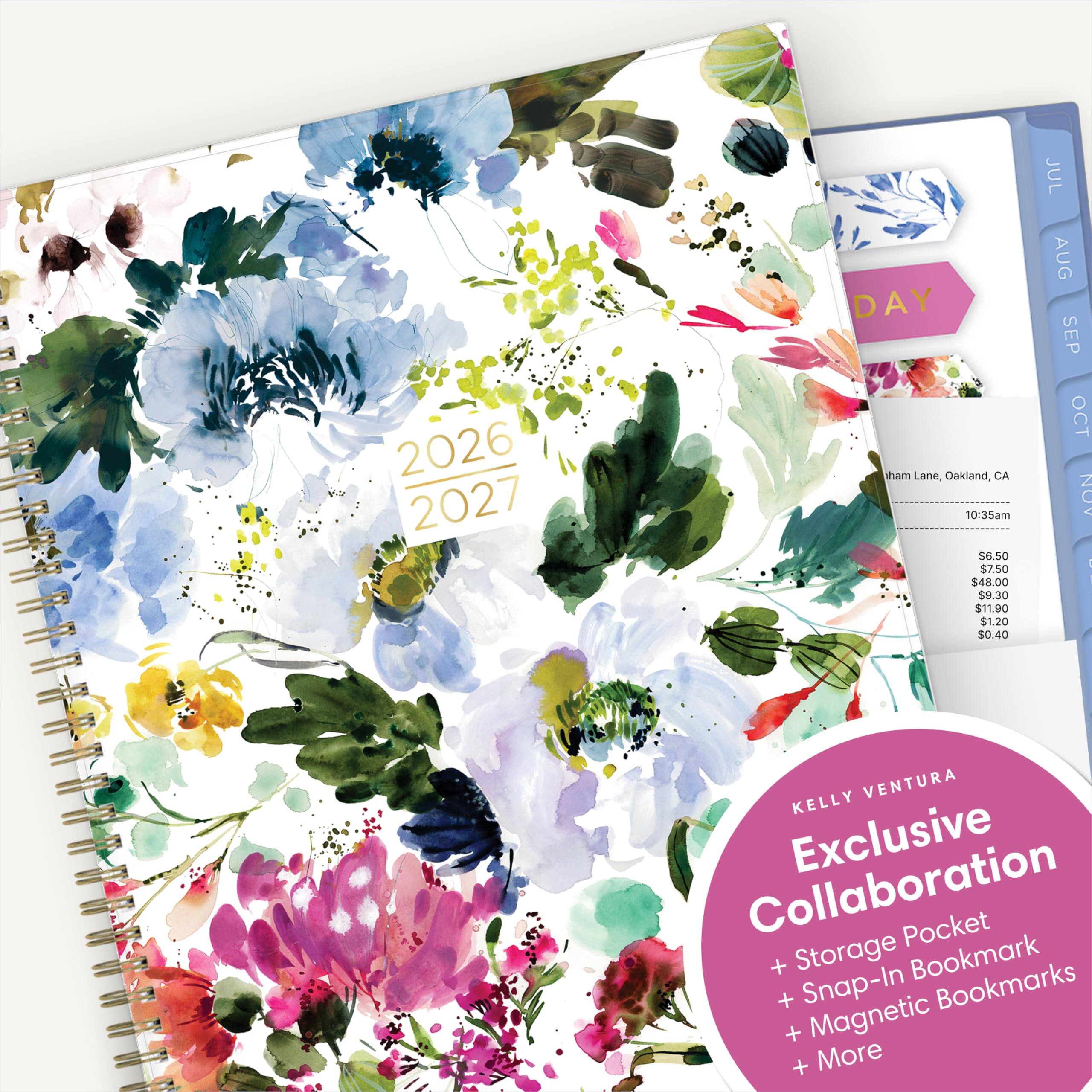 2026 2027

DAY
ham Lane, Oakland, CA 10:35am

$6.50 $7.50 $48.00 $9.30 $11.90 $1.20 $0.40

JUL AUG SEP OCT NOV

KELLY VENTURA Collaboration Exclusive Storage Pocket + Snap-In Bookmark Bookmarks + Magnetic + More