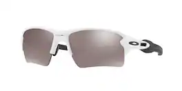 Oakley - OO9188-8159 Flak 2.0 XL Sunglasses - Polished White Black Temple/Black Prizm Polarized