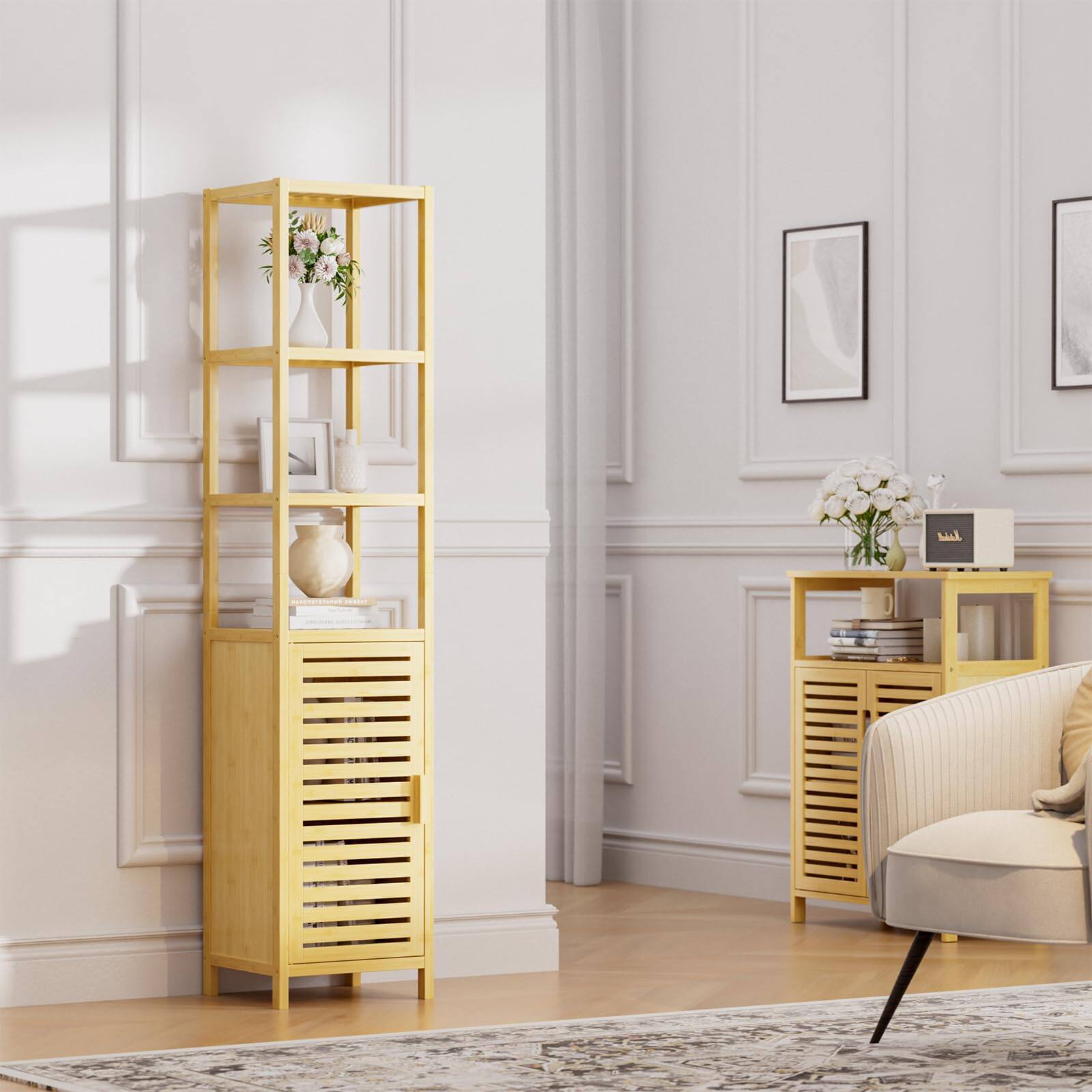 Alt View 2. Empire DigiLabs - 360 Rotating Armoire With Wheels Lockable Organizer W 3-color Led Lights Adjustable Shelves & Rear Storag... - Black.