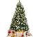 Alt View 20. Costway - 6ft Pre-lit Snowy Christmas Tree 818 Tips with Pine Cones & Red Berries - Green.