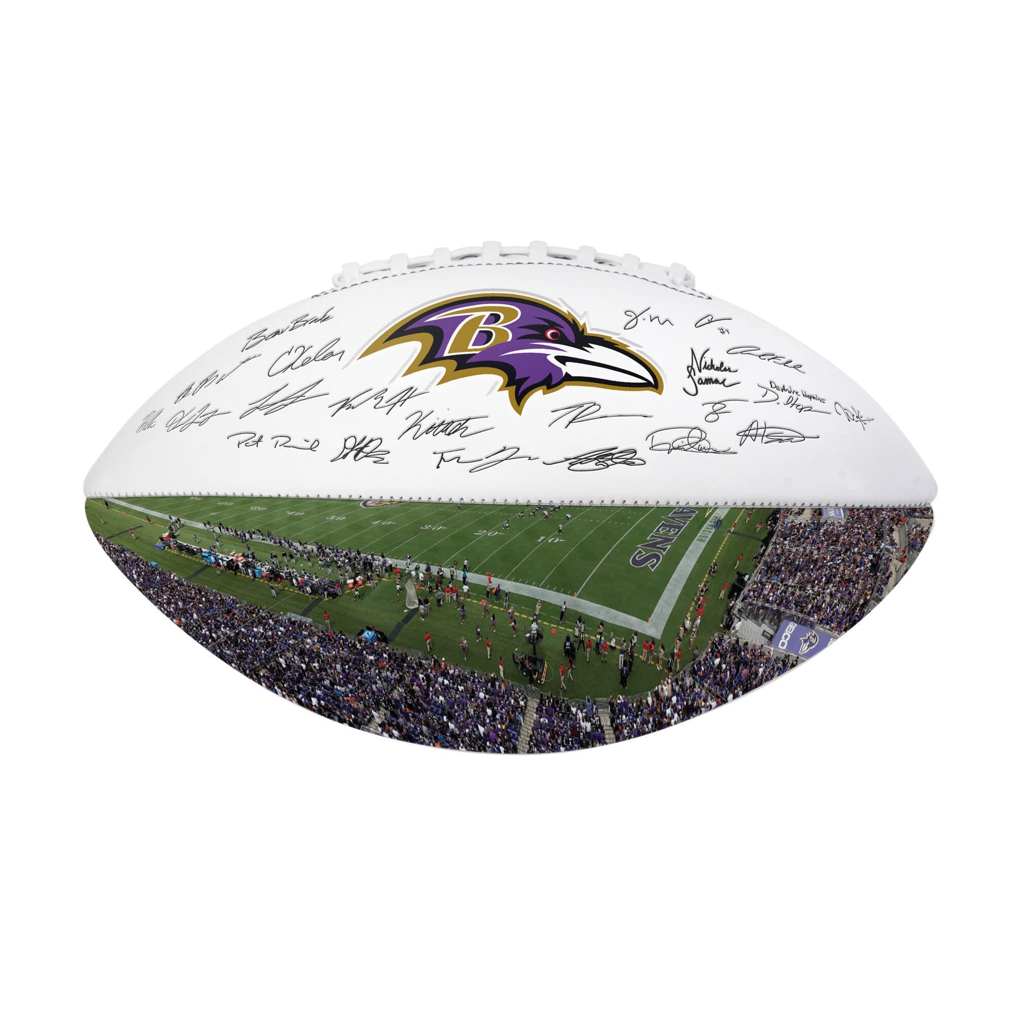 Logo Brands - Baltimore Ravens 2025 Autograph Signature Football - Black