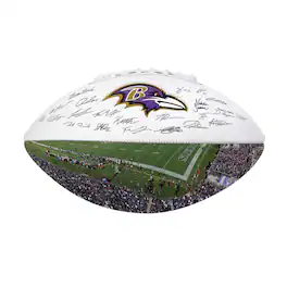Logo Brands - Baltimore Ravens 2025 Autograph Signature Football - Black