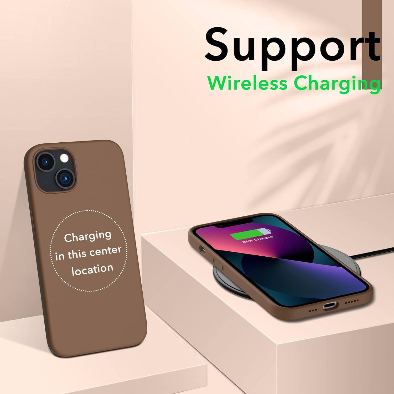Support Wireless Charging Charging in this center location