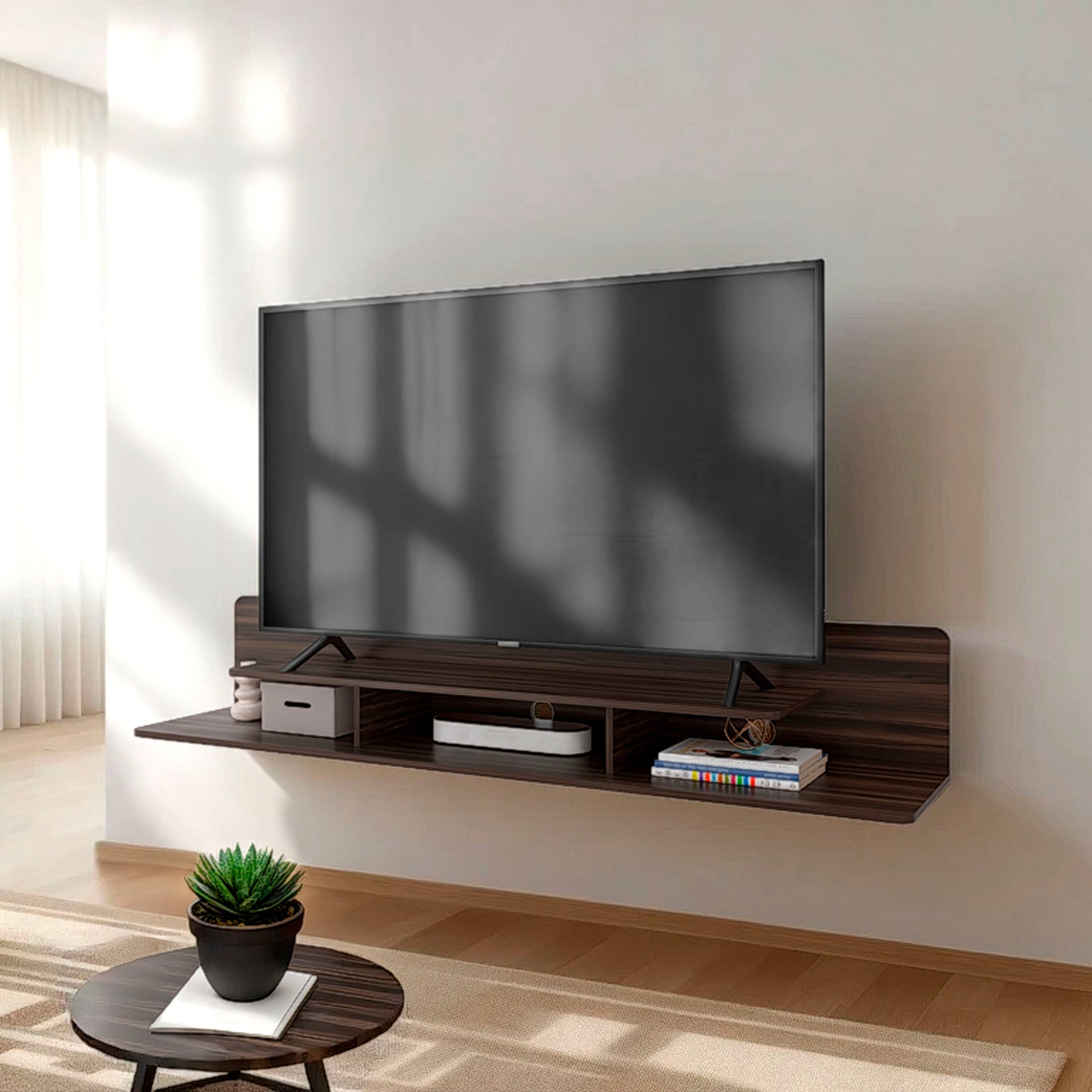 Front. TinyHomie - Dragon Tv Stand with Open Storage Stained Walnut - Walnut.