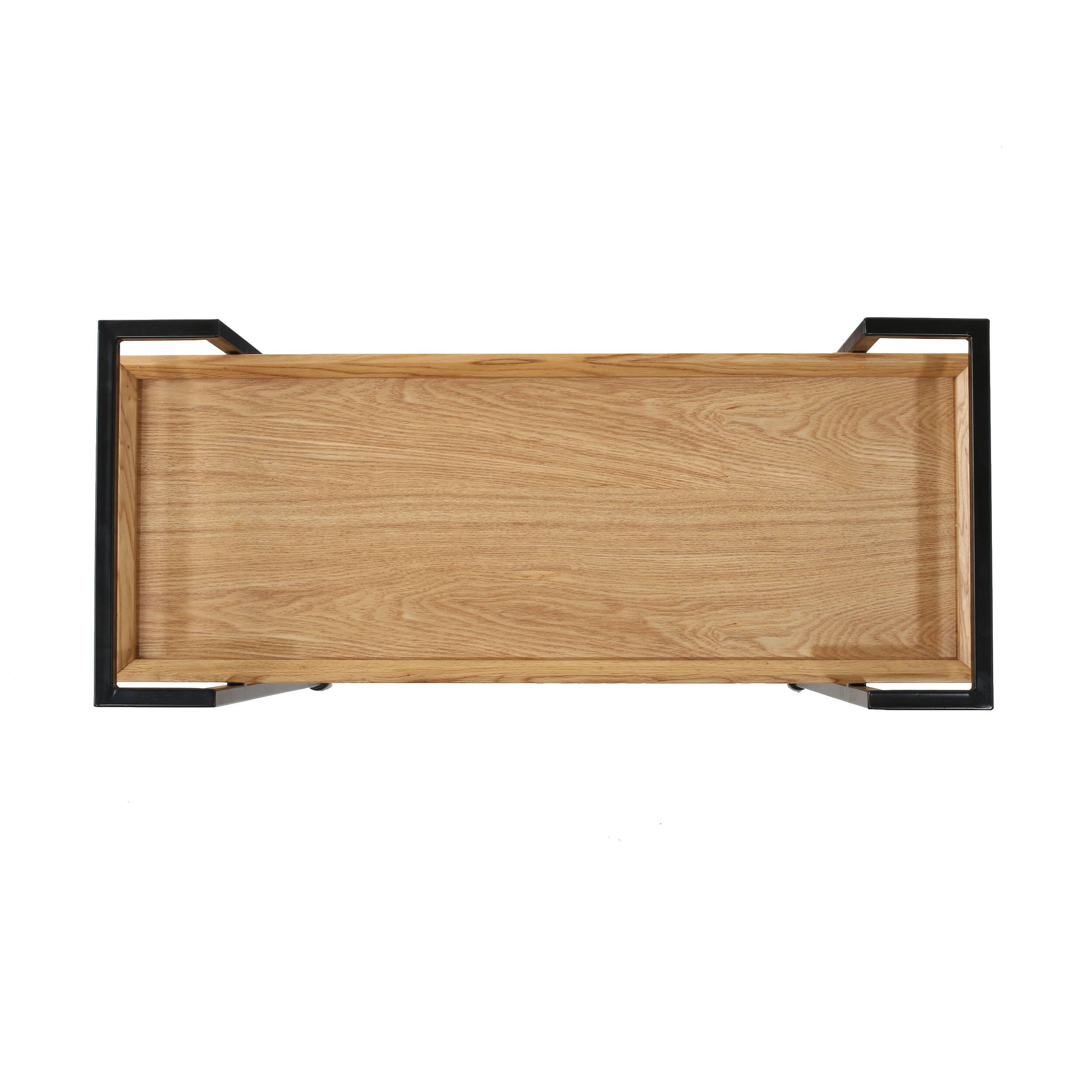 Back. Spaco - Spaco Modern Industrial Bar Cart, Wood Look Powder Coat, 2-Tier Shelves, Locking Casters, Wine Bottle Holder - Walnut.