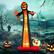 Alt View 16. Costway - 12 FT Inflatable Grim Reaper Ghost Large Halloween Inflatables with Built-in LED Lights and Scary Skull - Orange,Black,Red.