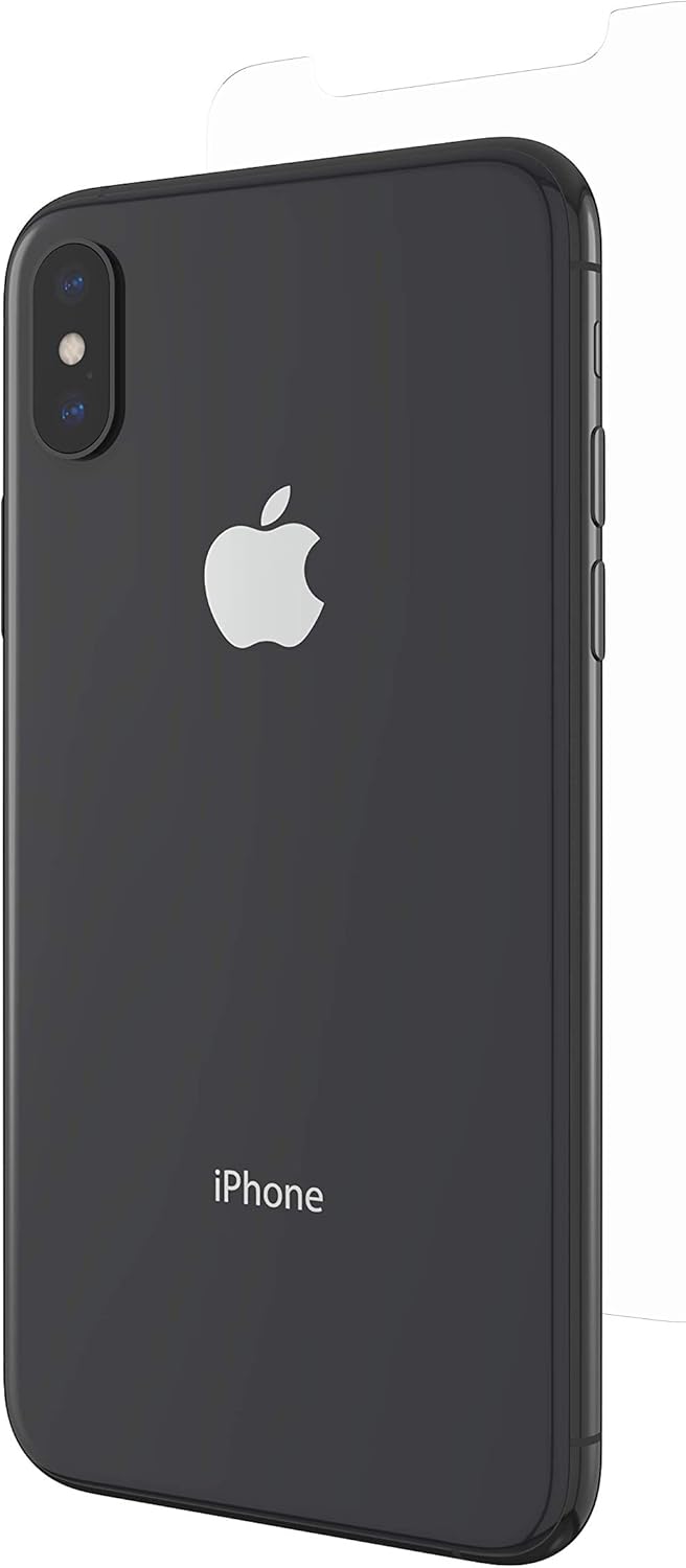 Left. ZAGG - ZAGG InvisibleShield Glass Privacy Screen Protector - Made for Apple iPhone X and iPhone Xs - Scratch Protection - Clear.