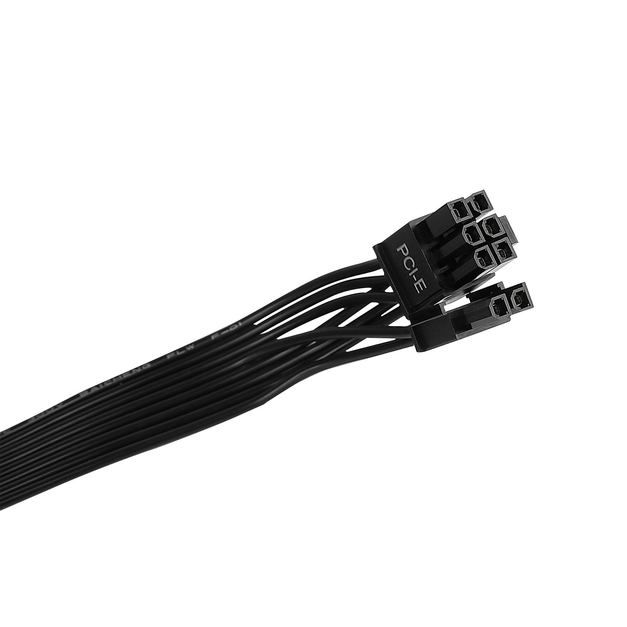 Alt View 6. Bluegears - b-Vigor 900W 80+ Efficiency Equivalent 115-230V All Black Ribbon Cable Gaming PC ATX Power Supply - Black.