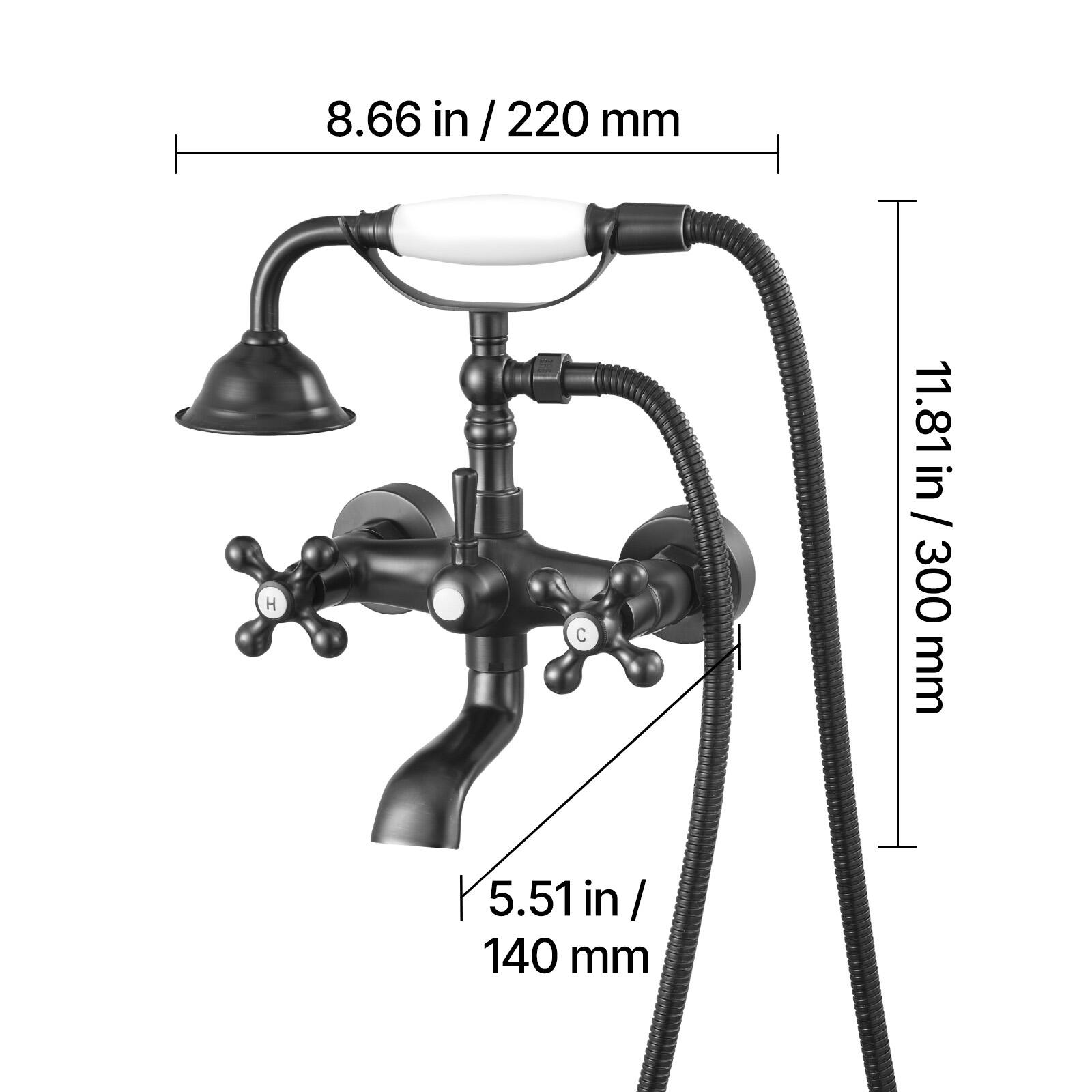 8.66 in / 220 mm  
11.81 in / 300 mm  
5.51 in / 140 mm