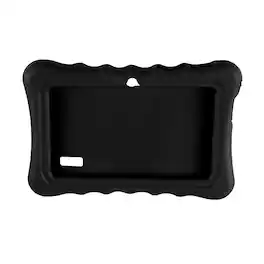 DirectDeals - Shockproof Silicone Tablet Case with Stand – 7" Snap-On Cover - Black
