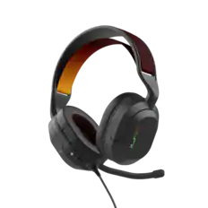 Front. JLab - Nightfall Wired Gaming Over The Ear Headset - Black.