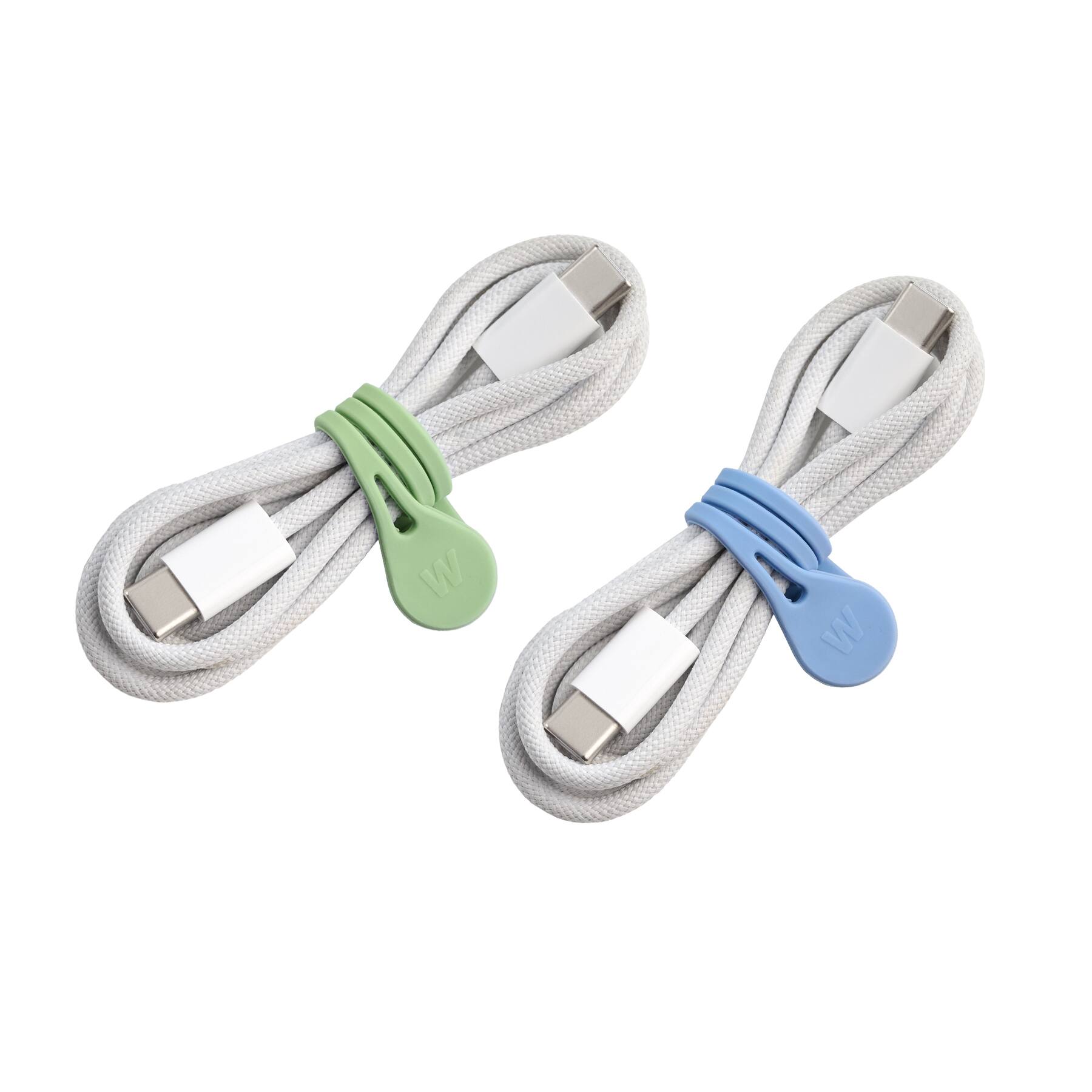 Alt View 7. Wrap-It Storage - MagnaTies 4-Pack Macaron - Cool - Magnetic Cord Ties - Assorted Colors.