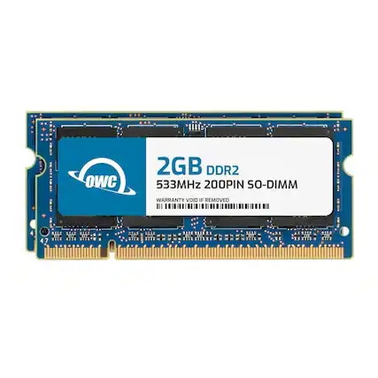 OWC
2GB DDR2
533MHz 200PIN SO-DIMM
WARRANTY VOID IF REMOVED