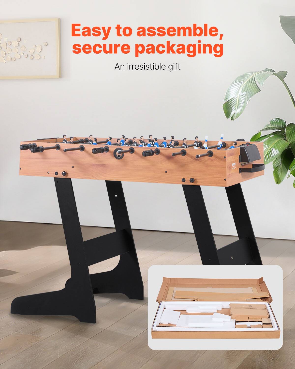 Easy to assemble, secure packaging  
An irresistible gift