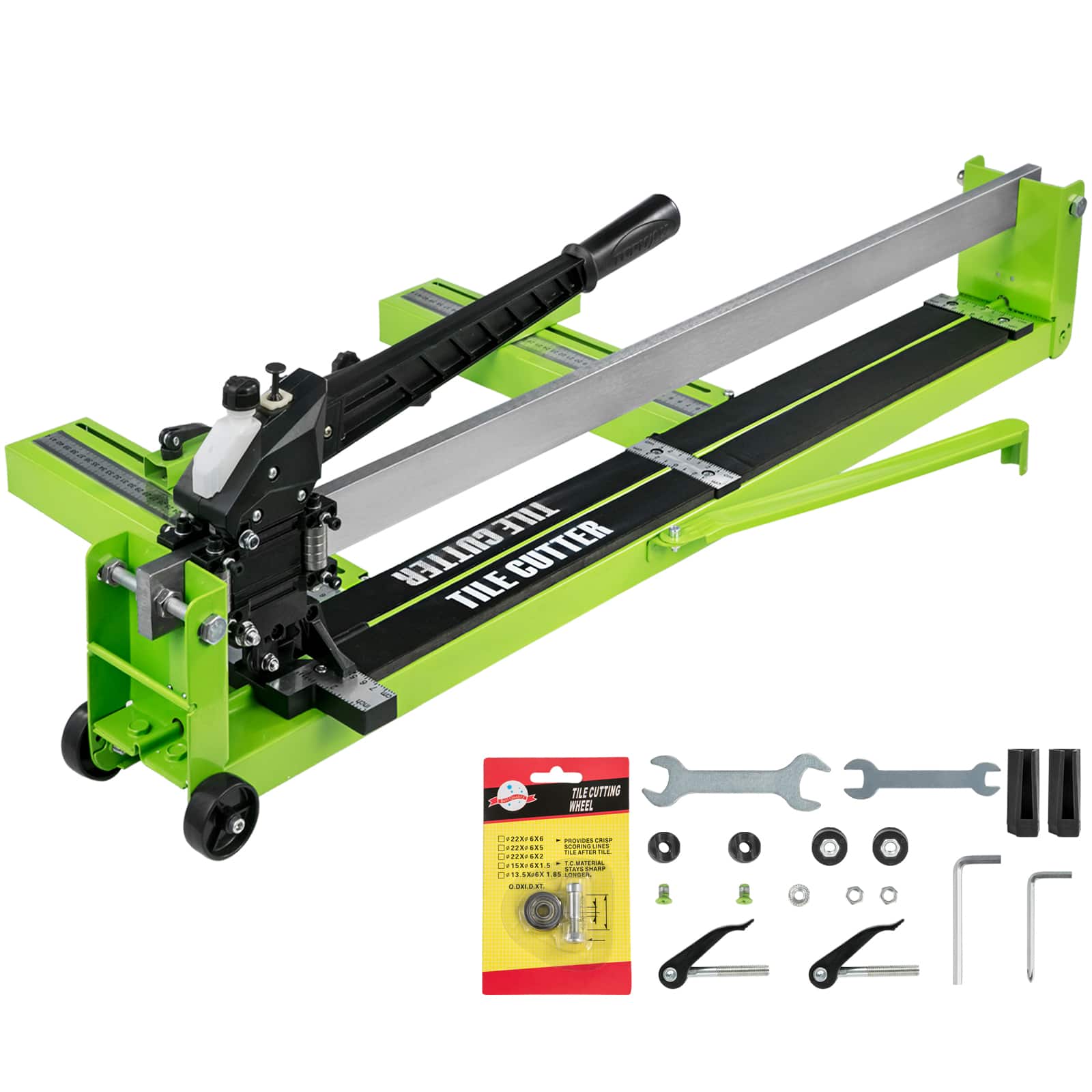 VEVOR - Tile Cutter 31.5 Inch Manual Tile Cutter 1.4 Inch Tile Cutting Machine Ceramic Porcelain Tile Cutter - Black,Green price history on PriceWatchPro