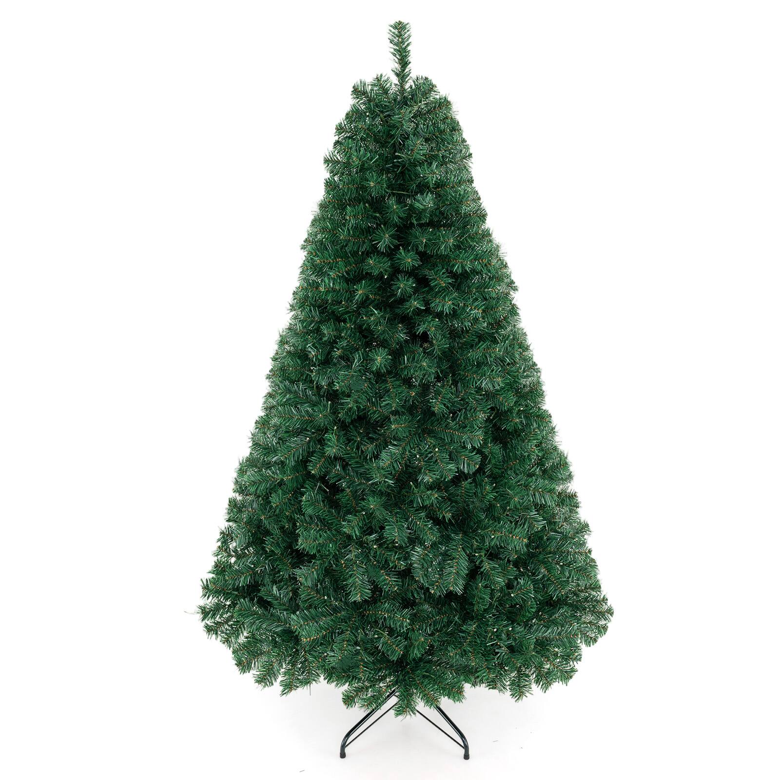Alt View 9. Costway - Costway 6 FT Pre-Lit PVC Artificial Christmas Tree with 230 LED Lights & Metal Stand - Green.