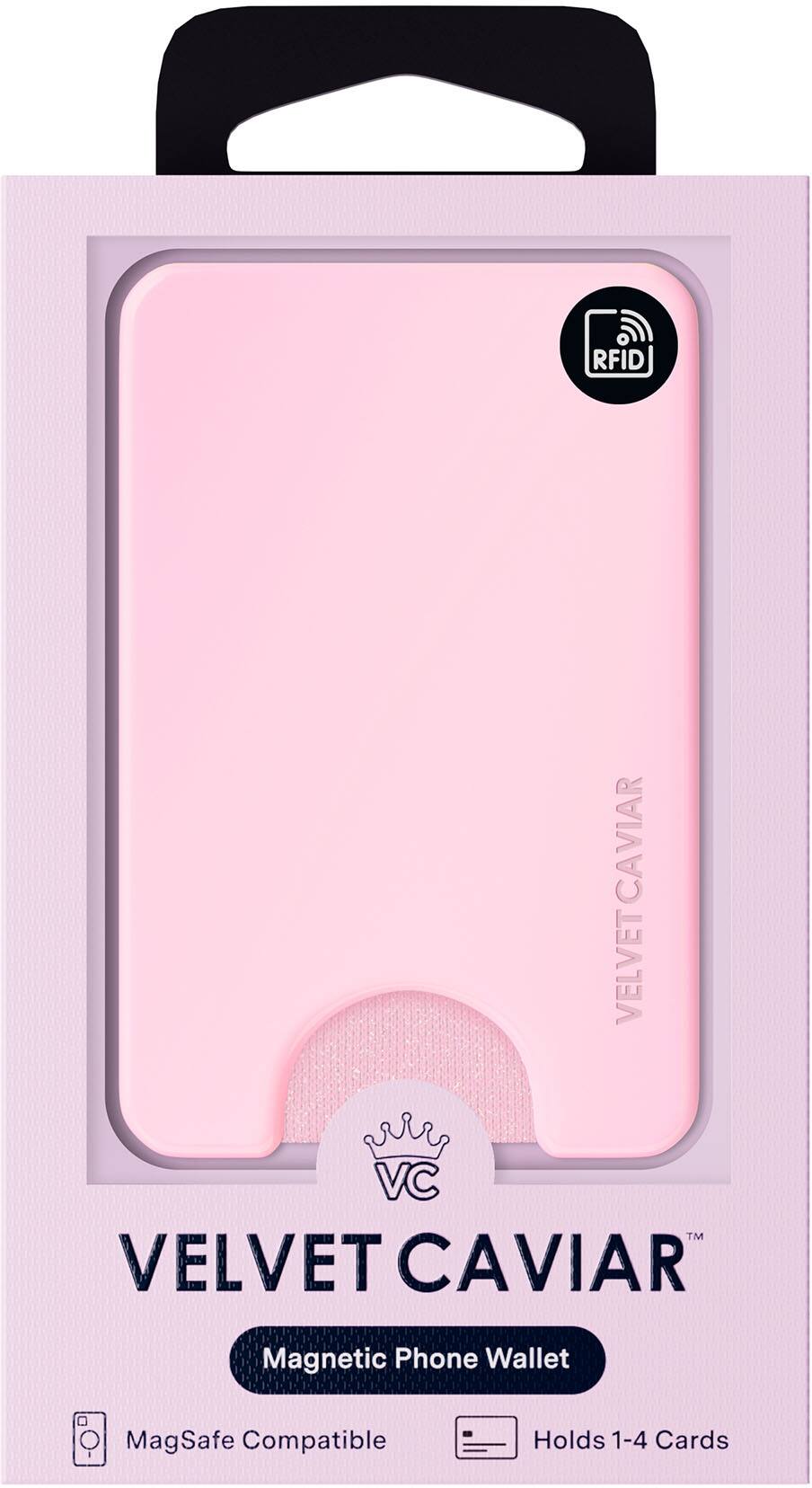 RFID A VC VELVET CAVIAR™ VELVET CAVIAR Magnetic Phone Wallet MagSafe Compatible Holds 1-4 Cards