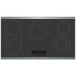 Bosch - 800 Series 36" Electric Cooktop - Black/Silver - Angle
