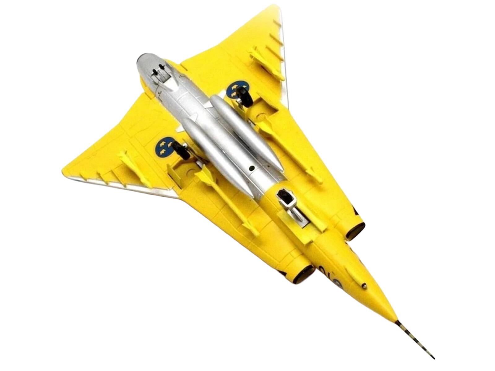 Alt View 5. Aviation 72 - Saab J35J Draken Fighter Aircraft "43-10, 3 "Final Flight Livery" (1997) Swedish Air Force 1/72 Model by Aviation 72.