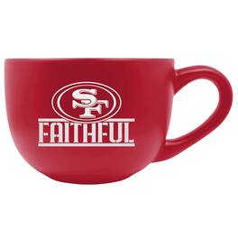 Great American Products - San Francisco 49ers Faithful 23oz. Double Ceramic Mug - Scarlet