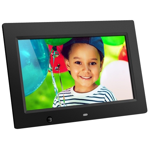 Left View: Aluratek - ADMSF310F 10" Digital Photo Frame with Motion Sensor and 4GB Memory