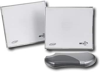 Front Standard. Sonic Impact - Flat-Panel Powered Portable Speakers - Silver.
