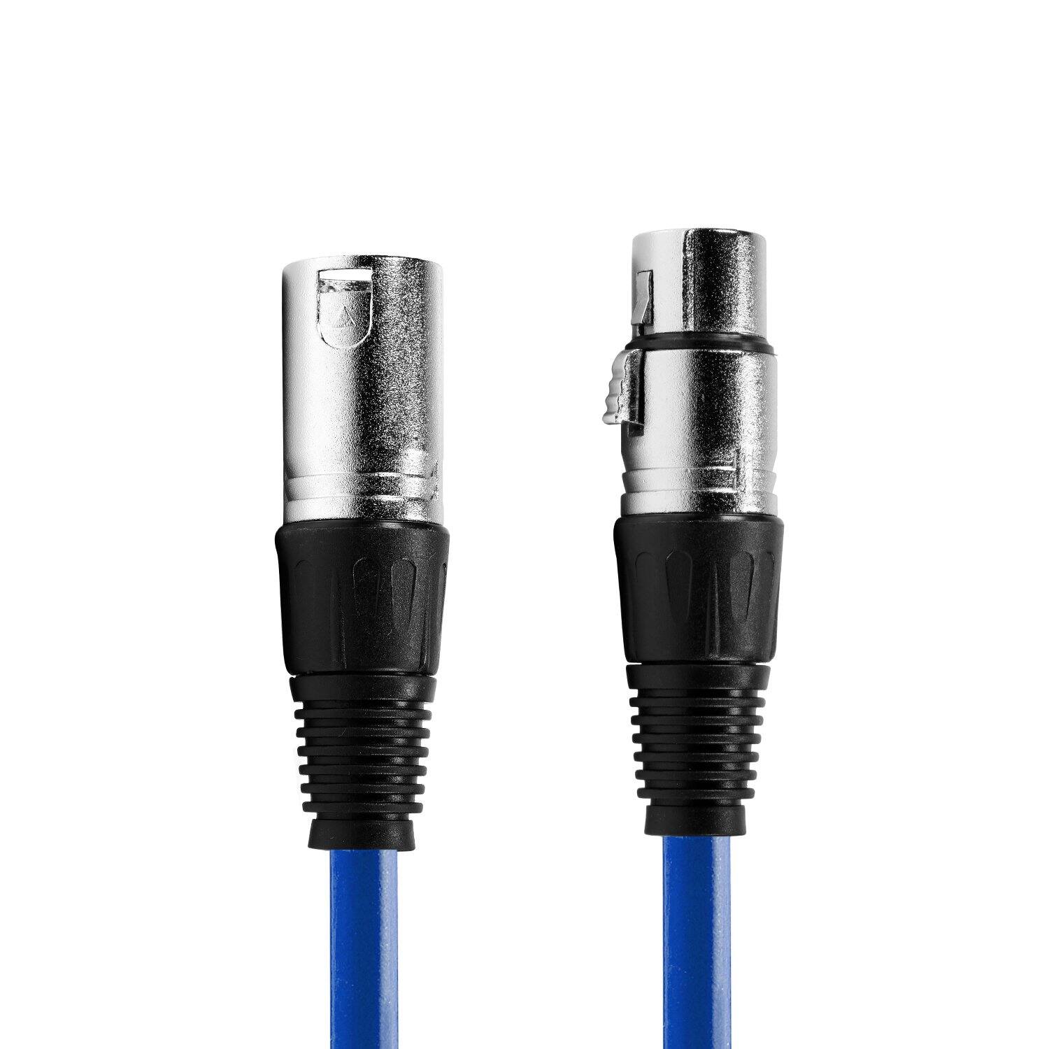 Alt View 3. Neewer - 6-Pack 3ft XLR Microphone Cables - Male to Female Snake Cord Set in 6 Colors for Audio Equipment.