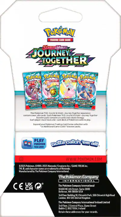 Pokmon Trading Card Game Scarlet & Violet Journey Together Sleeved Booster Styles May Vary 100-10326 - Best Buy Pokmon Trading Card Game Scarlet & Violet Journey Together Sleeved Booster Styles May Vary 100-10326 - Best Buy