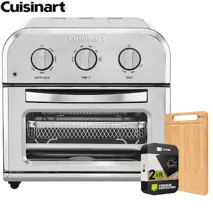 Cuisinart PIZZA OFF I BAKE Cuisinart 300 350 WARM 250 450 U AIRFRY WARM g TOAST BRDIL OFF I DARK MED LIGHT AIRFRY OVEN TEMP "F TOAST arrf CPS 5 2YR YR PREMIUM PROTECTION