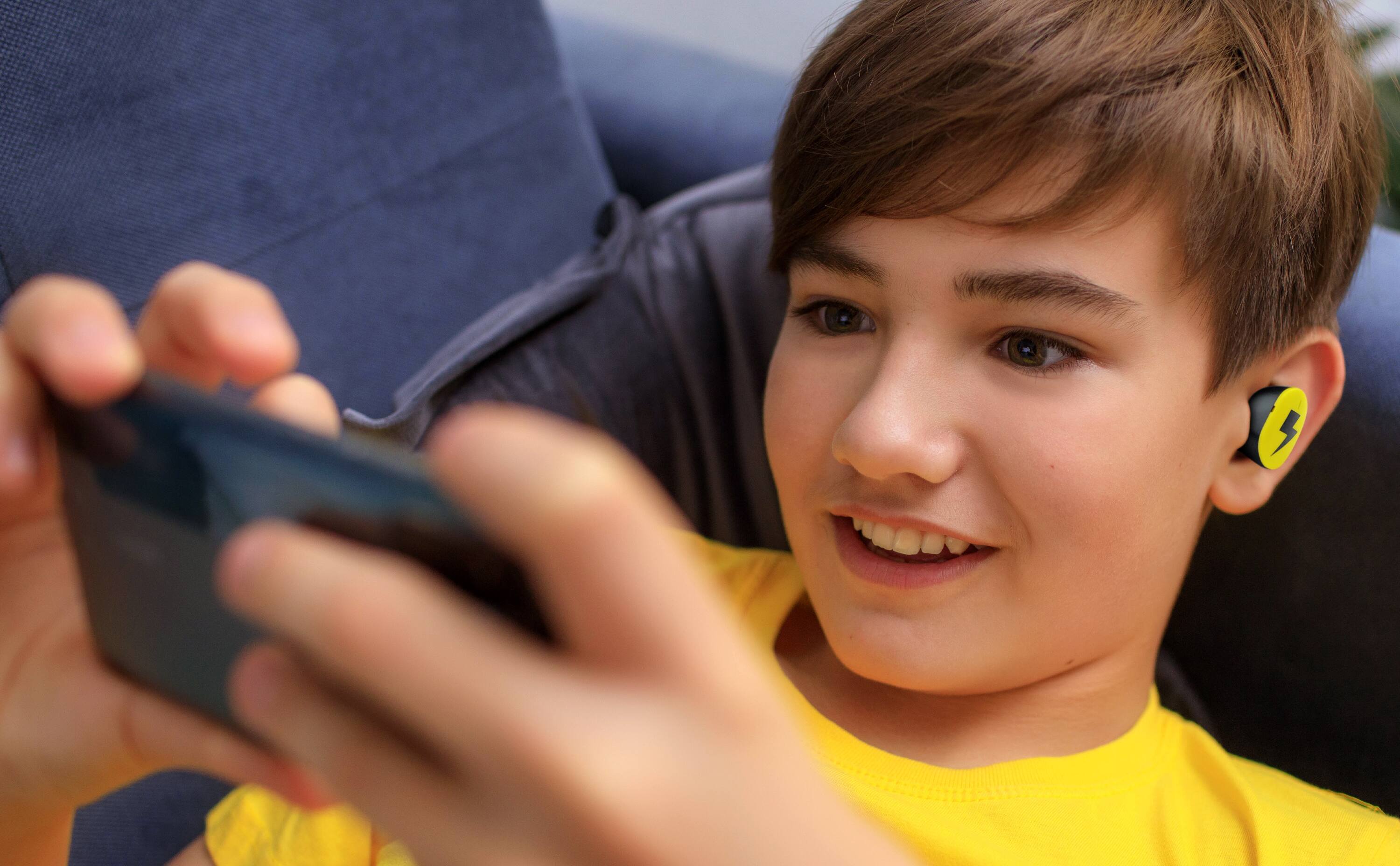 Alt View 1. eKids - eKids Pokemon Wireless Earbuds for Kids, Bluetooth Earbuds with Charging Case - Black.