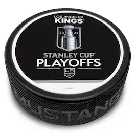 Mustang Drinkware - Los Angeles Kings 2023 Stanley Cup Playoffs Hockey Puck - Black
