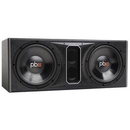 Powerbass - PS-WB122 - 12" Dual Loaded Ported Enclosure - Black/Gray