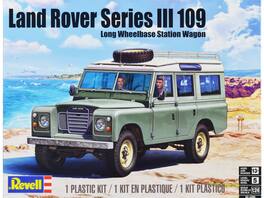 Level 5 Model Kit Land Rover Series III 109 Long Wheelbase Station Wagon 1/24 Scale Model by Revell - Green